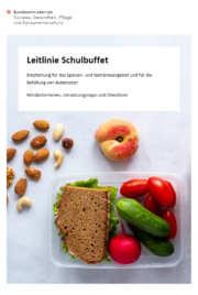 Cover der Leitlinie Schulbuffet.